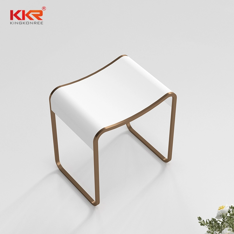 Design moderno, banheiro sólido banheiro bancada bancada de chuveiro para hotéis e chuveiros particulares kkr-stool-e 1