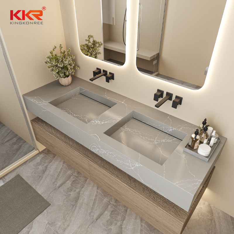 Solid Surface Sheets Artificial Marble Stone 0% Silica for Kitchen ...