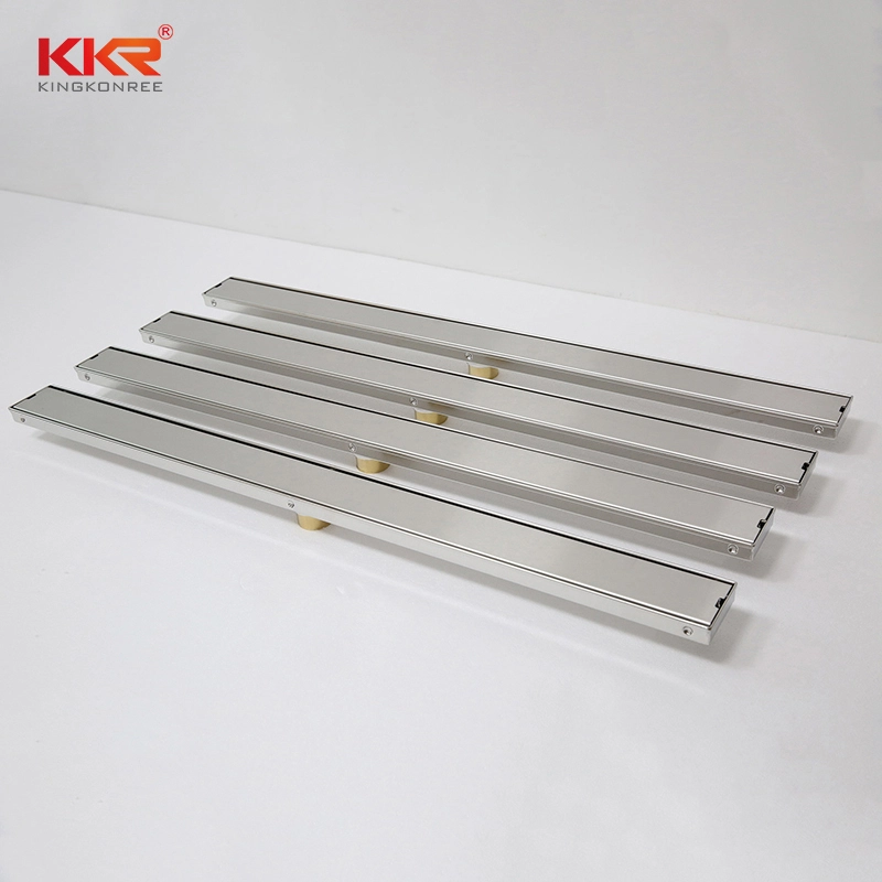 Linear Shower Drain | 304 Stainless Steel Linear Drain, Brushed Nickel Shower Drain 1