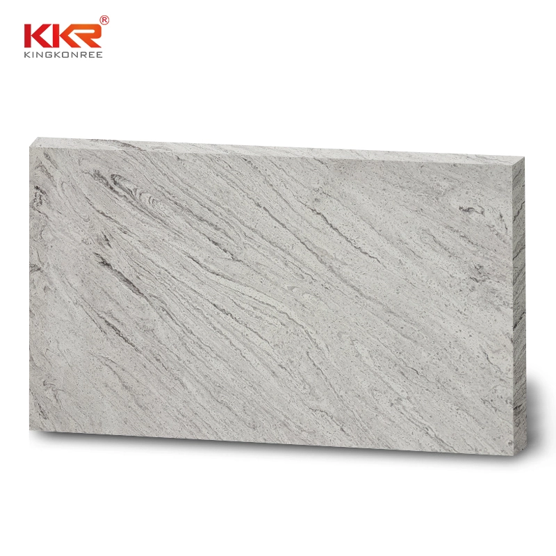 سطح عمل صلب بلون بيج يشبه الحجر للمطبخ والحمام، بدون فواصل أو مسامية 1