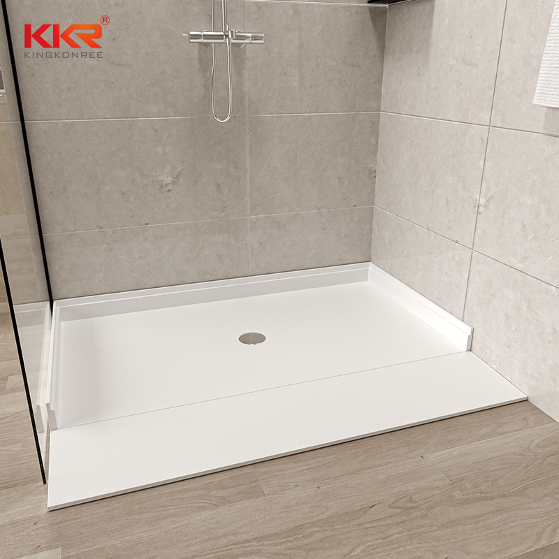 ADA Cultured Marble Shower Tray Barrier-Free ADA Shower Pan for ...
