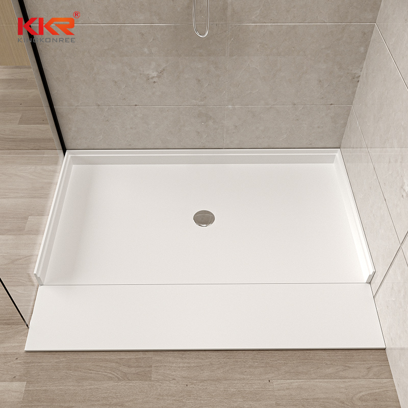 ADA Cultured Marble Shower Tray Barrier-Free ADA Shower Pan for ...
