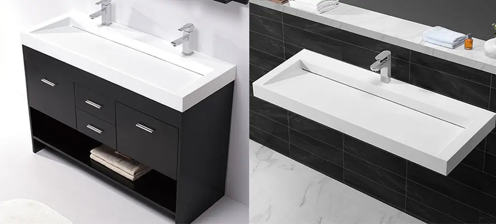 KingKonree white readymade washbasin cabinets sinks for toilet 2