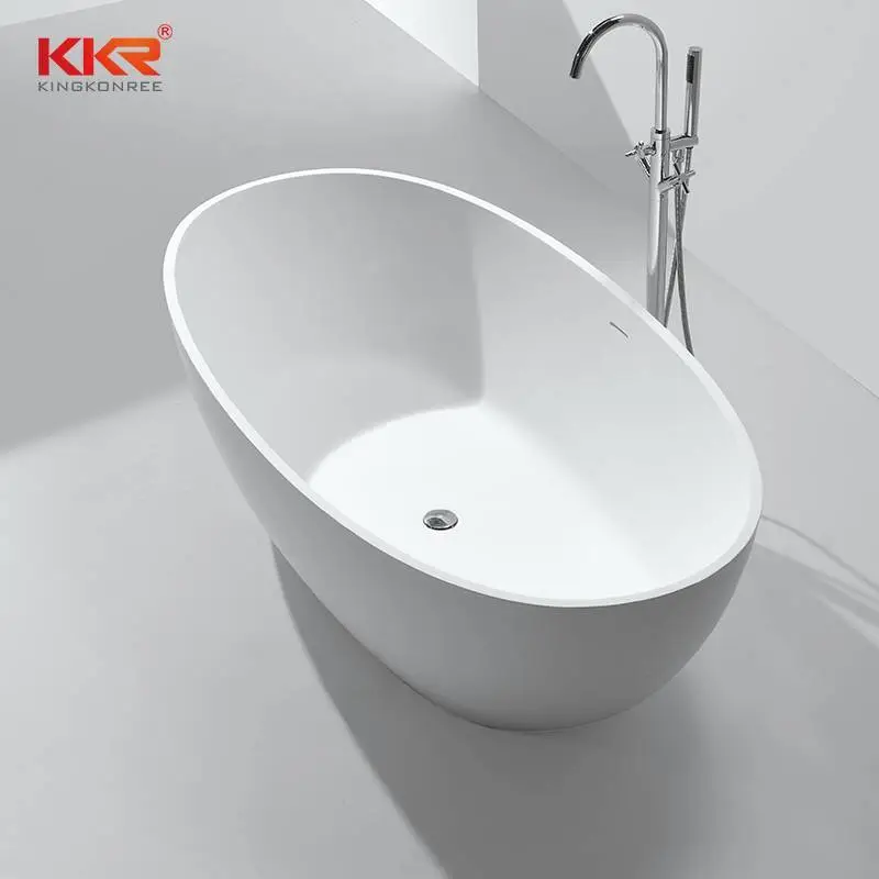 Hot Selling Kunststeen Solid Surface Vrijstaand Badkuip KKR-B003 1