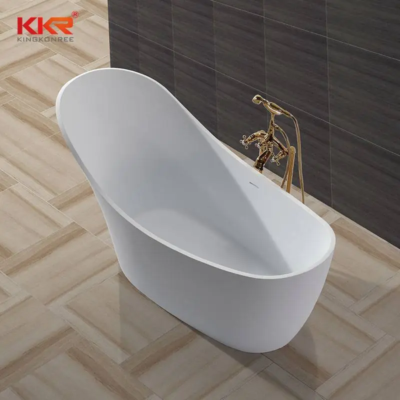 China Wholesale Artificial Stone Solid Surface Freestanding Bathtub KKR-B006 1