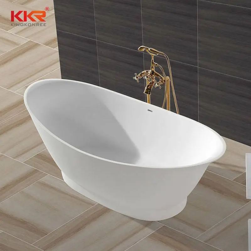 Banheira de superfície sólida de última geração com formato oval KKR-B010 1