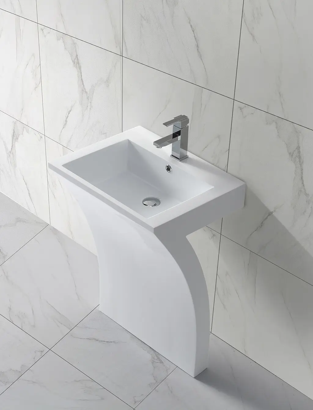 KingKonree resin free standing sink bowl supplier for bathroom 2