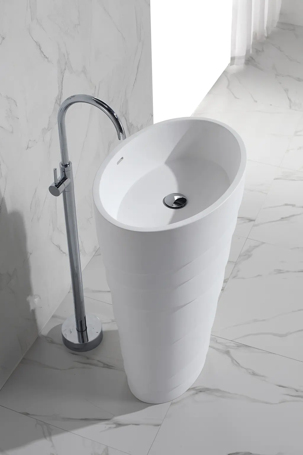 KingKonree freestanding pedestal sink manufacturer for hotel 2