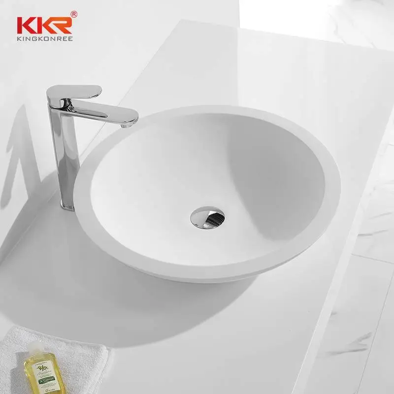 Ronde bovenbouwwastafel met een diameter van 500 mm KKR-1300 1
