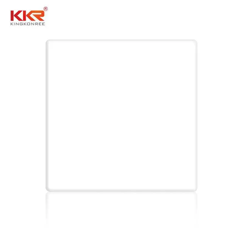 Foglio di superficie solida acrilica pura bianca da 12 mm KKR-2700 1