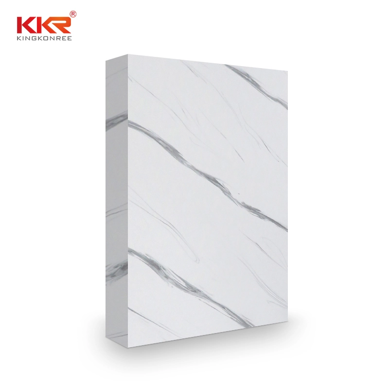 Hoja de superficie sólida con patrón de textura de mármol artificial KKR-M8819 1