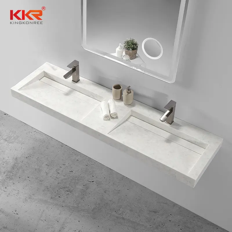 texture wall hung sink design for home 1