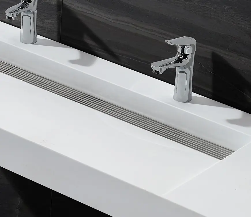 KingKonree wall mounted sink with backsplash customized for home 4
