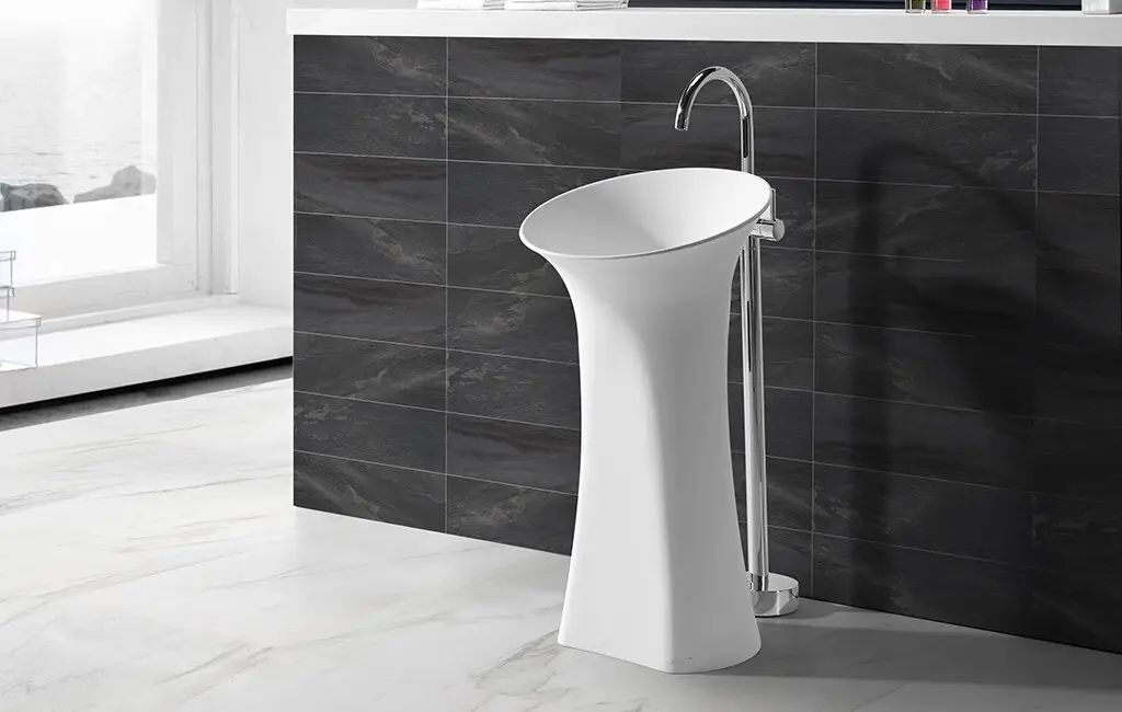 KingKonree thick free standing wash basin manufacturer for bathroom 2