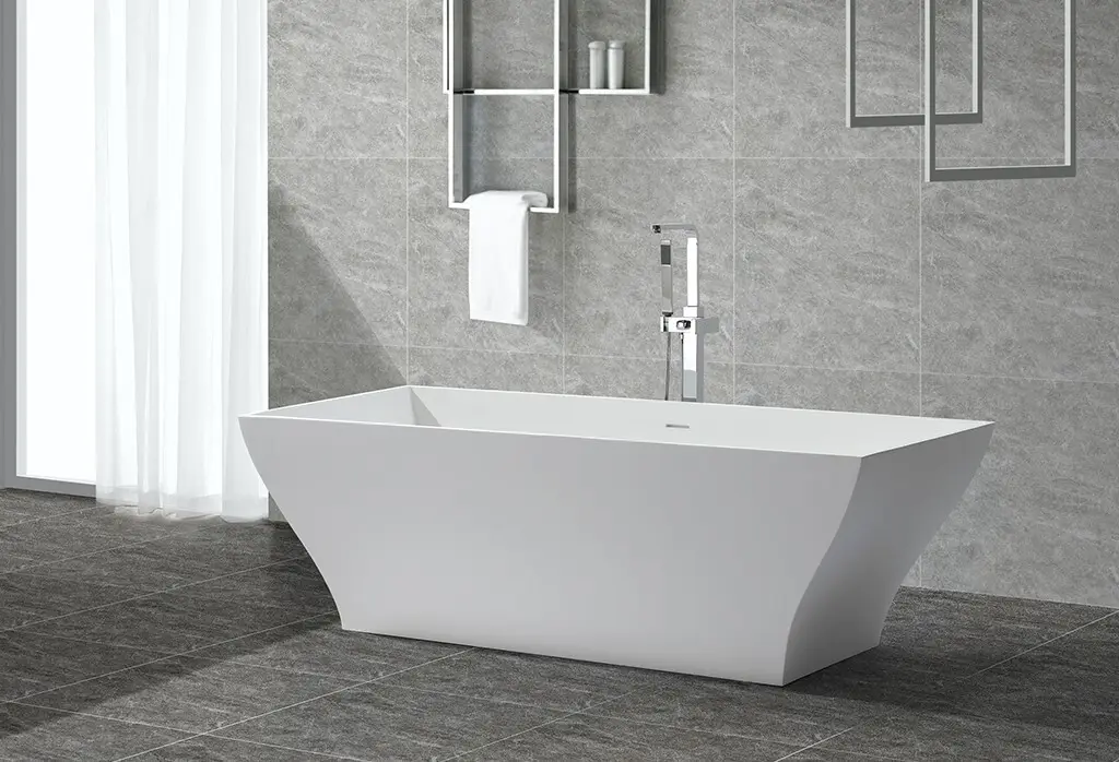 durable resin stone bathtub at discount for hotel 2