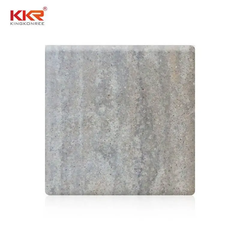 Hojas de superficie sólida con patrón de textura de mármol acrílico KKR-M6809 1