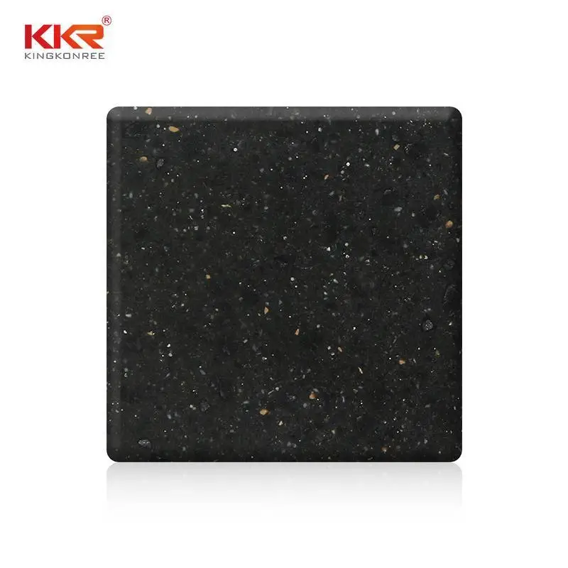Foglio di superficie solida modificato in pietra acrilica scintillante KKR-1637 1