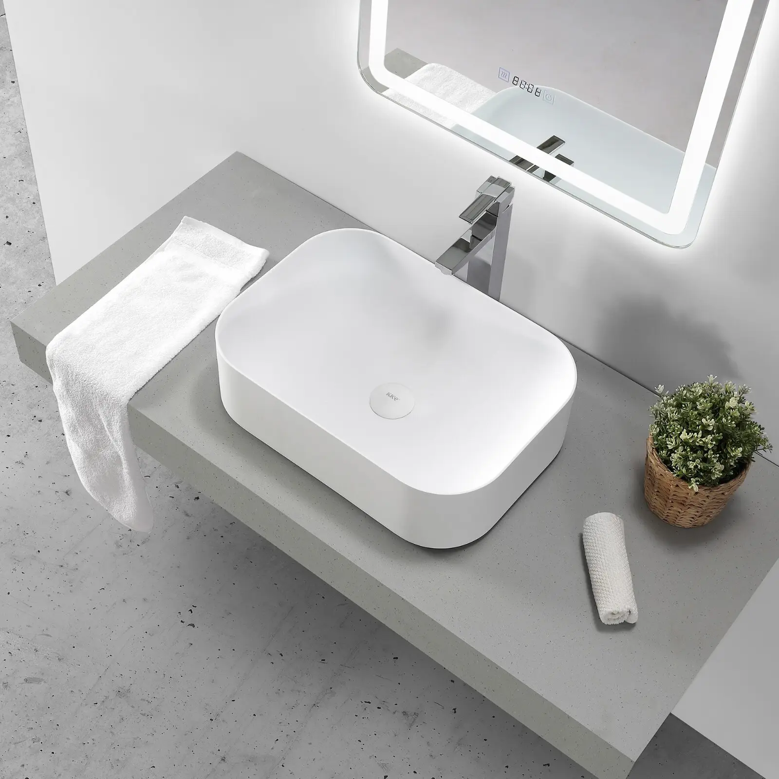 KingKonree small above counter bathroom sinks customized for restaurant 2