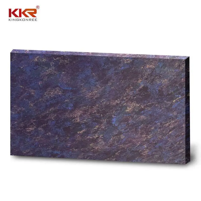 hoja superficial sólida de acrílico del modelo de textura de mármol artificial de la anchura de 1220m m 1