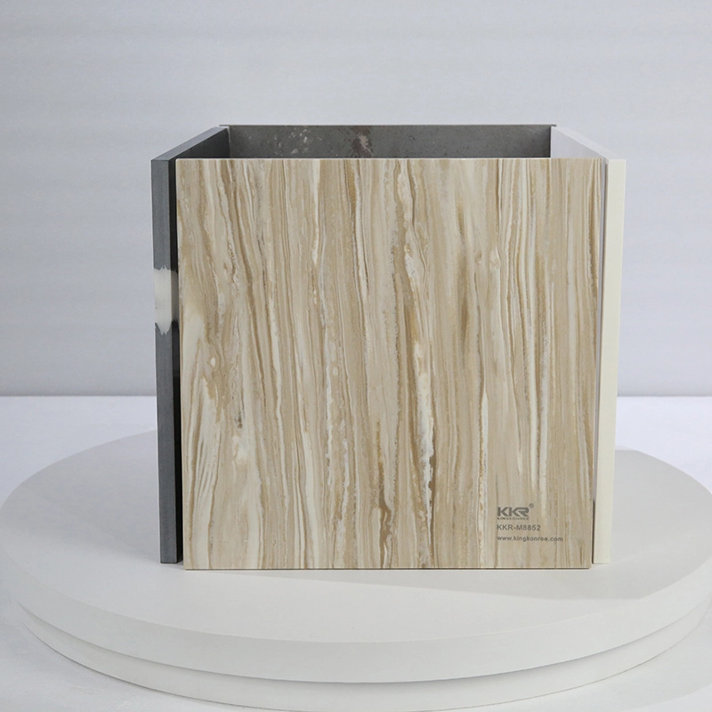 Hojas superficiales sólidas de acrílico modificadas mármol artificial de 120 pulgadas con el modelo de textura 1