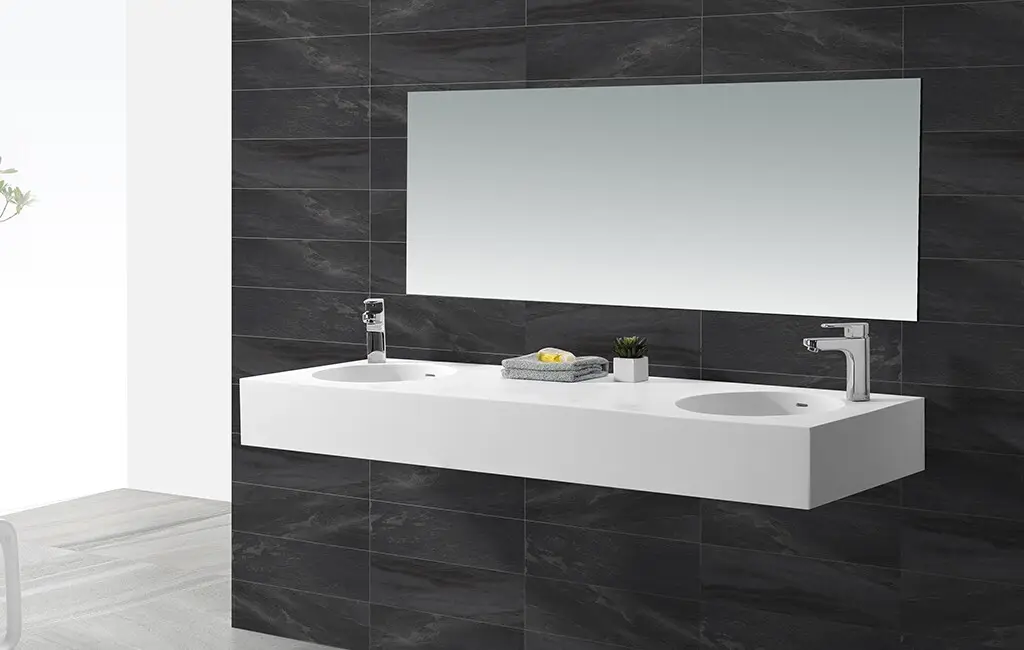 KingKonree solid wall hung sink basin sink for toilet 2