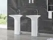 KingKonree height freestanding pedestal basin design for bathroom 2