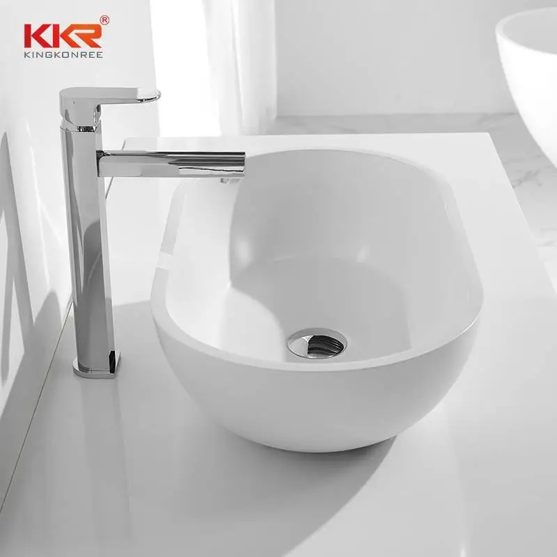 Bathroom Acrylic Solid Surface Above Counter Sink KKR-1312 1