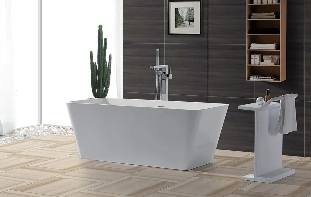 KingKonree man made stone bathtub at discount for shower room 2