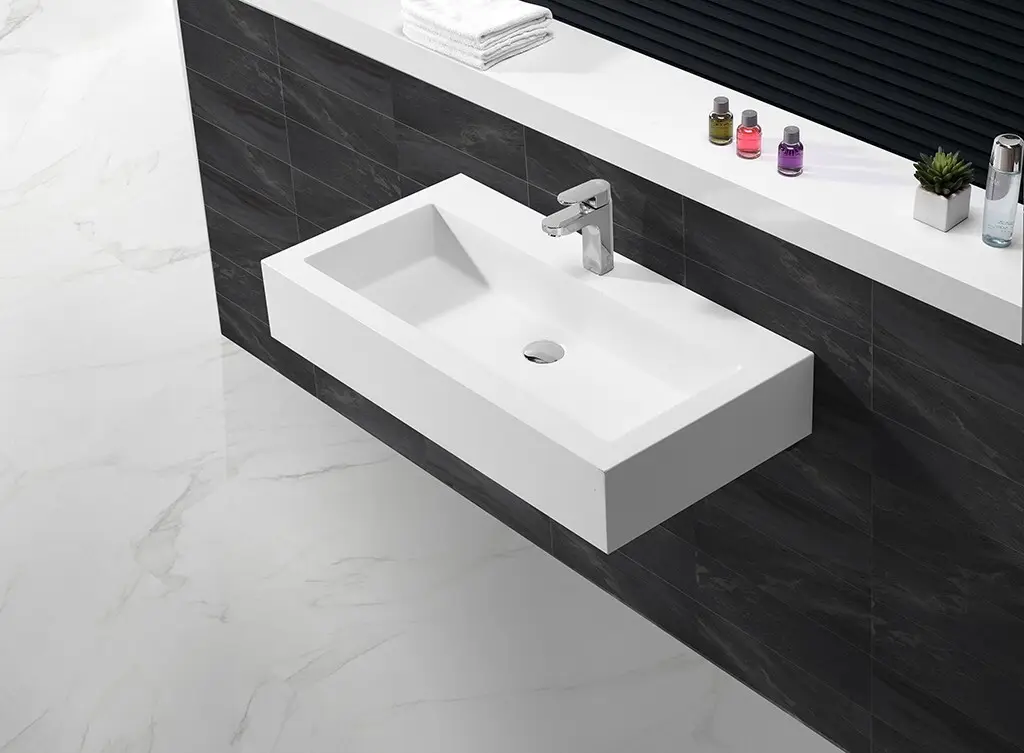 acrylic wall mounted sink customized for home 2