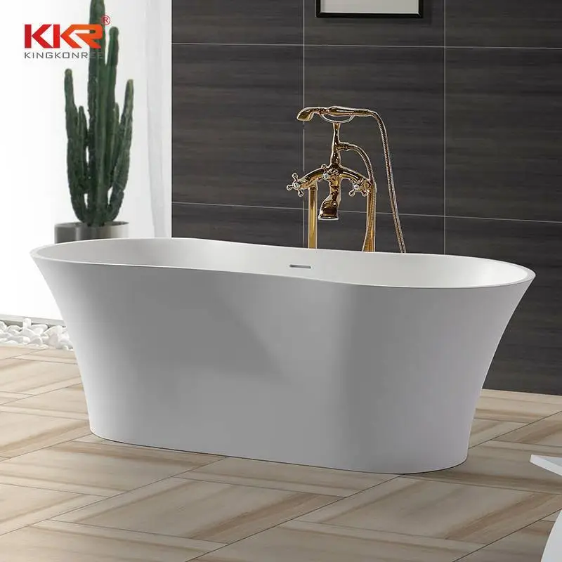 Fünf-Sterne-Hotel-Standard-Badewanne aus Acrylharz und Marmor KKR-B045 1