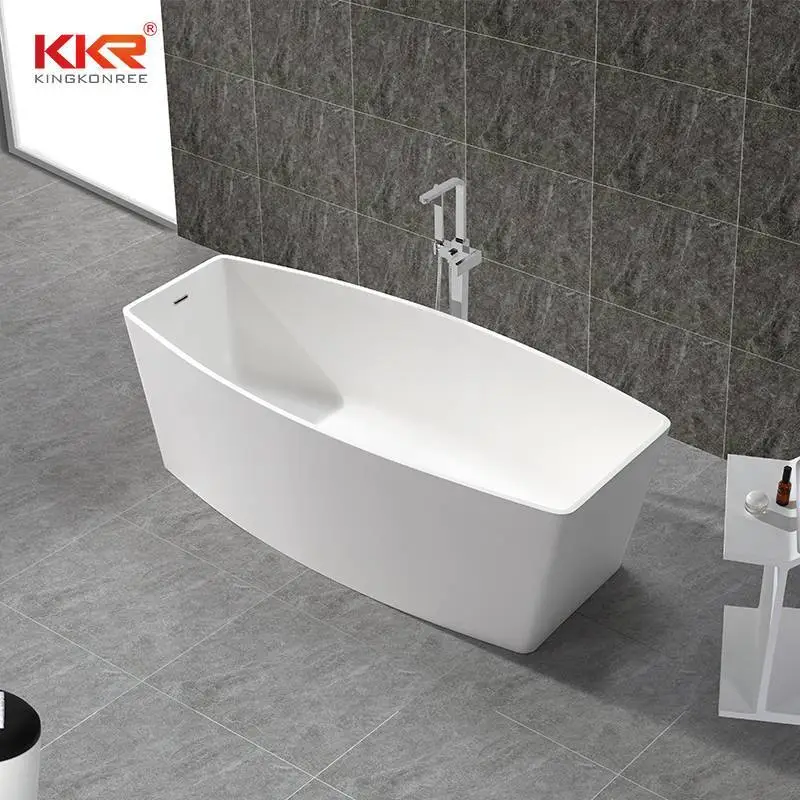 Moderna vasca da bagno freestanding in Solid Surface KKR-B049 1