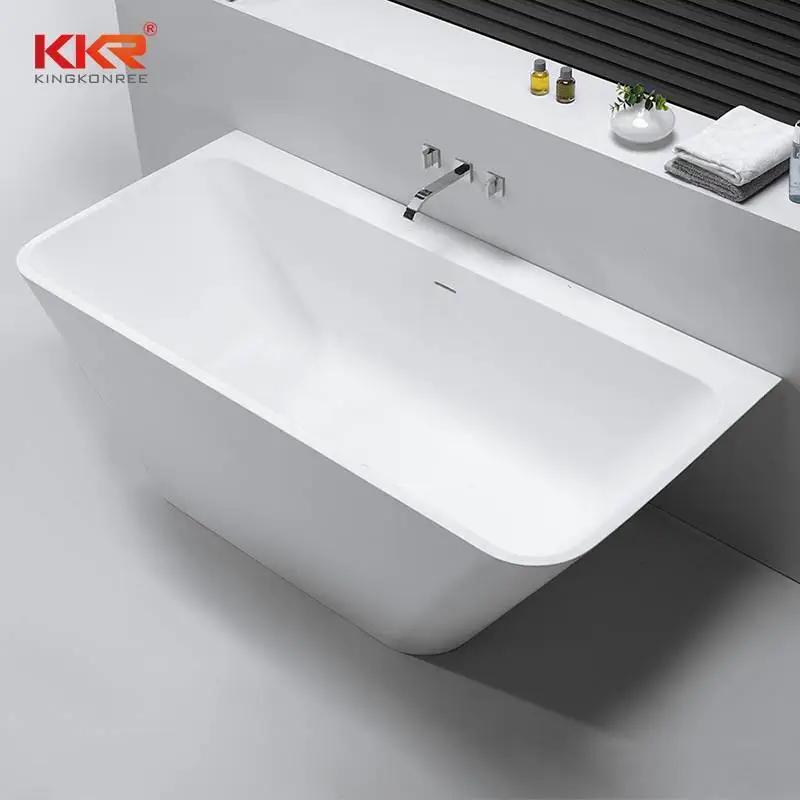 Vasca da bagno in Solid Surface contro parete KKR-B053 1