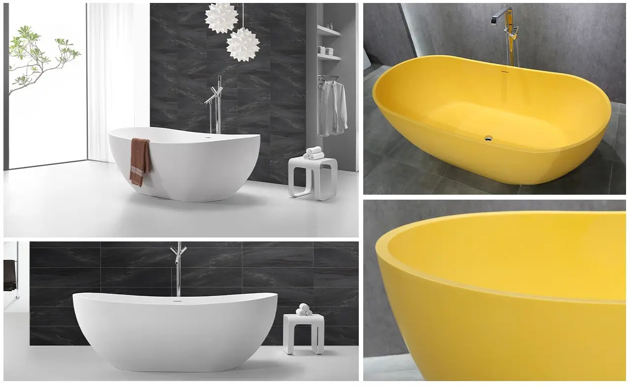 KingKonree standard freestanding acrylic soaking tubs ODM for bathroom 8