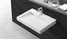KingKonree black wall hung semi pedestal basin manufacturer for toilet 2