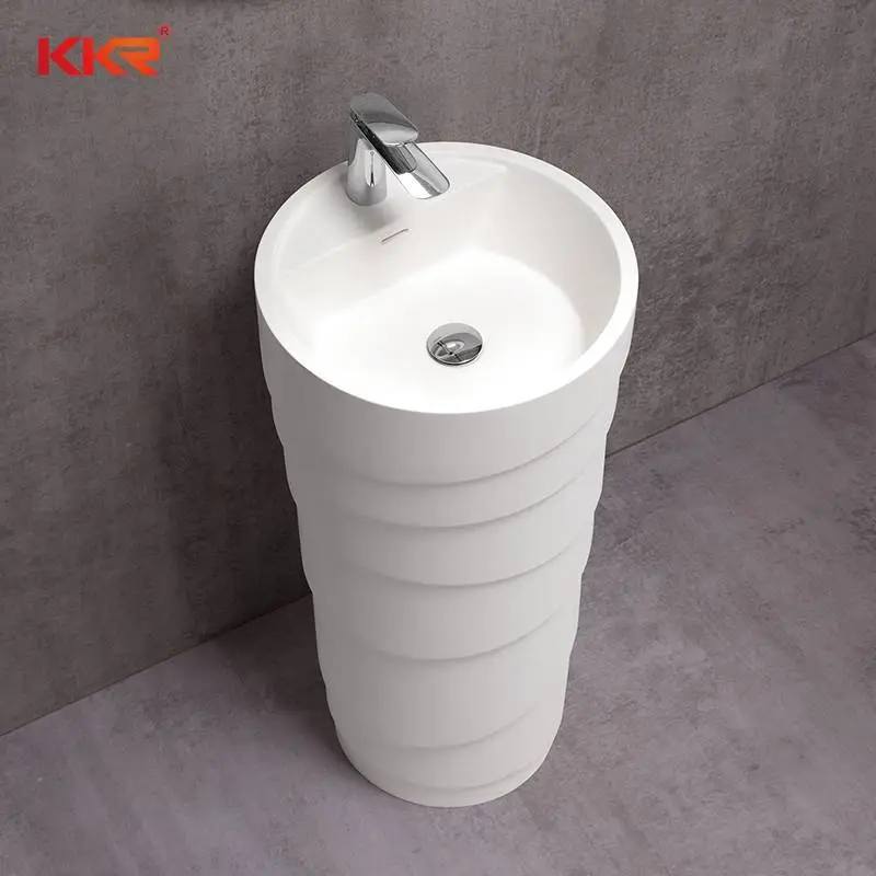 Lavabo freestanding dal design rotondo diametro 450 mm KKR-1398-A 1