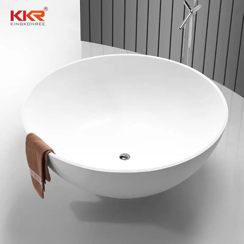 Vasca da bagno rotonda in superficie solida con diametro di 1500 mm KKR-B056 1