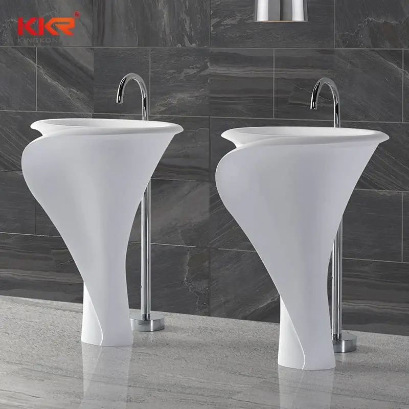 Lavabo freestanding in Solid Surface in polimarmo KKR-1395 1