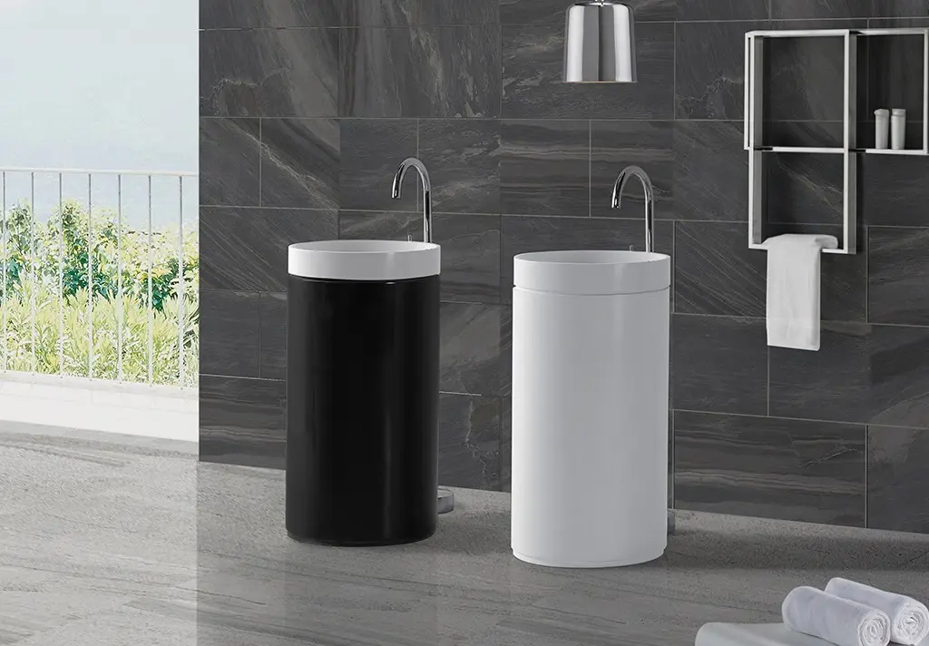 KingKonree freestanding pedestal basin supplier for bathroom 2