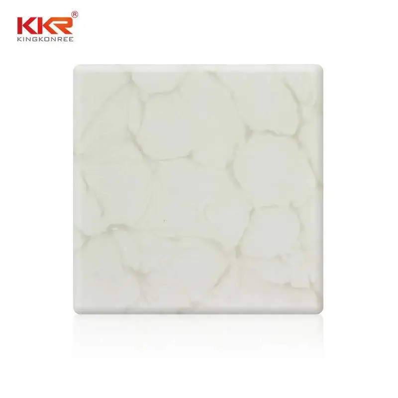 Lastra di superficie solida acrilica in marmo artificiale trasparente KKR-A028 1