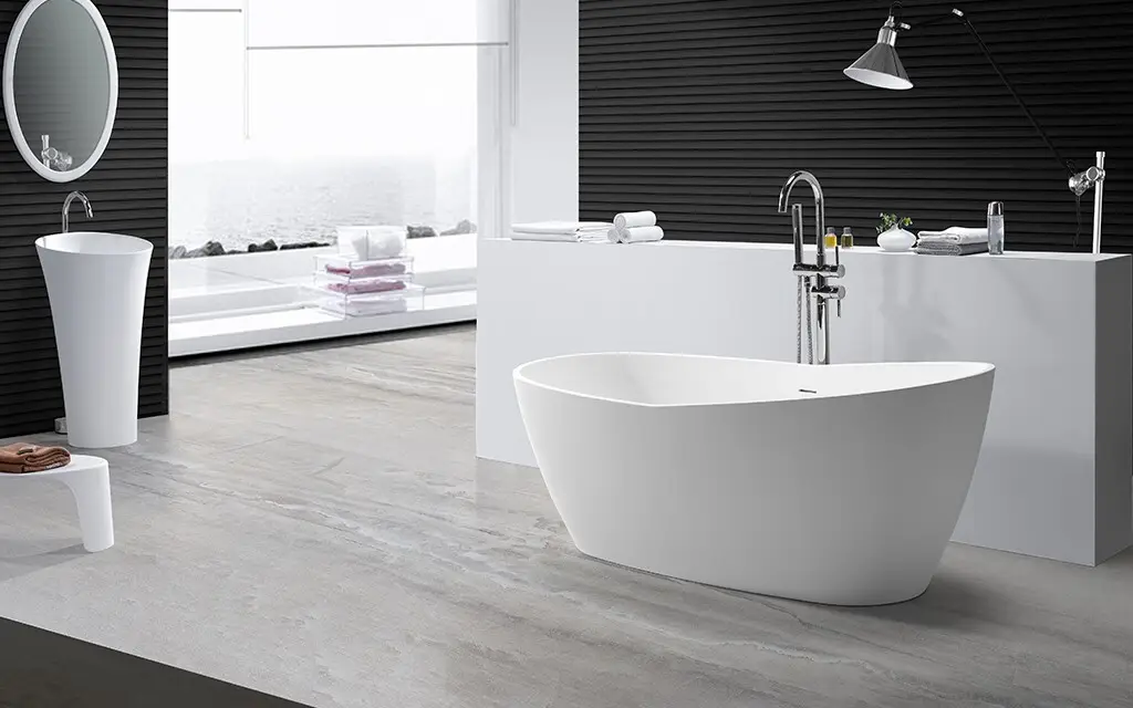 KingKonree solid surface bathtub manufacturer for hotel1 2