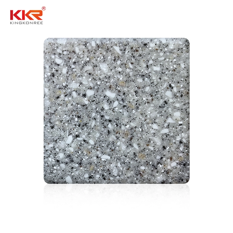 Modified Acrylic Solid Surface Sheet With Big Chips KKR-M1615 1