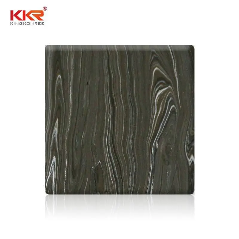 100% pure acryl massieve oppervlakteplaten met textuurmarmerpatroon KKR-M8821 1