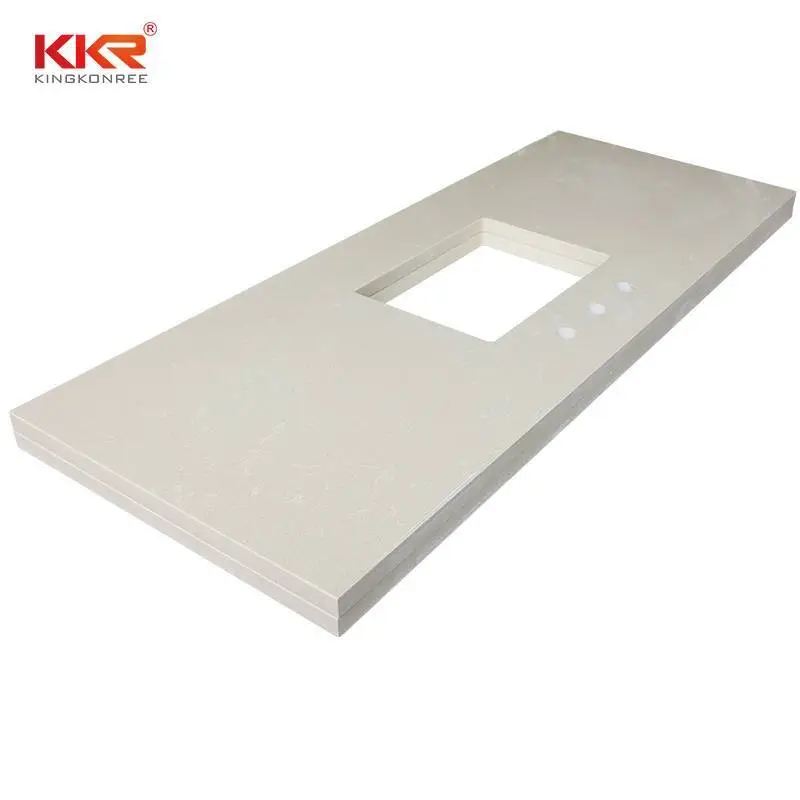 Artificial Marble Quartz Stone Bathroom Vanity Top KKR-VT01 1
