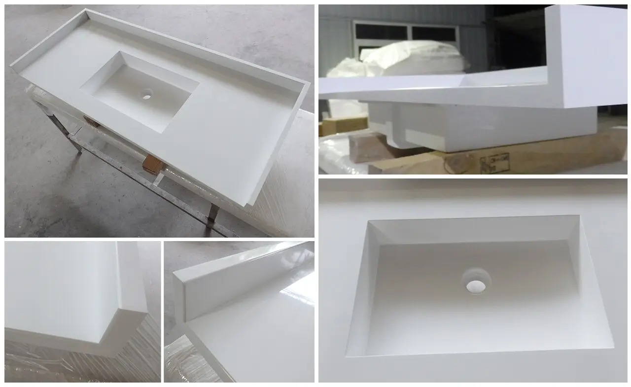 style solid vanity tops customized for bathroom 2