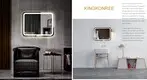 KingKonree sanitary ware shaving mirror with led light high-end for toilet 2