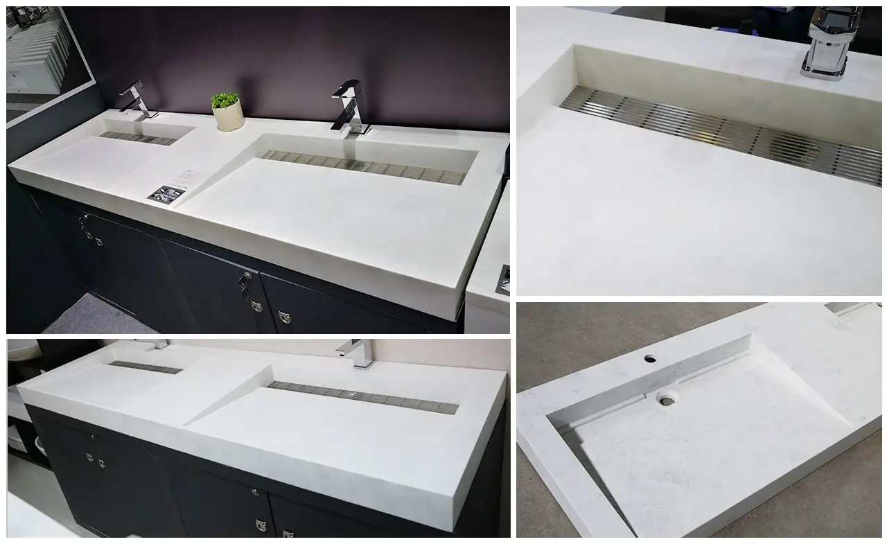 acrylic readymade washbasin cabinets sink supplier for bathroom 2