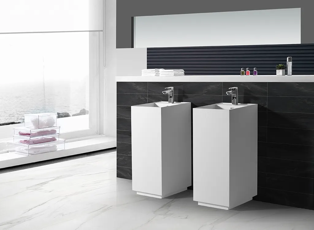 sturdy bathroom sink stand customized for home 2