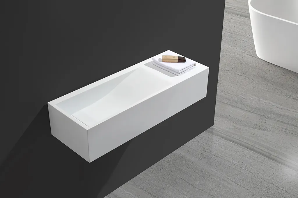 wall hung square wall hung basin customized for toilet 2