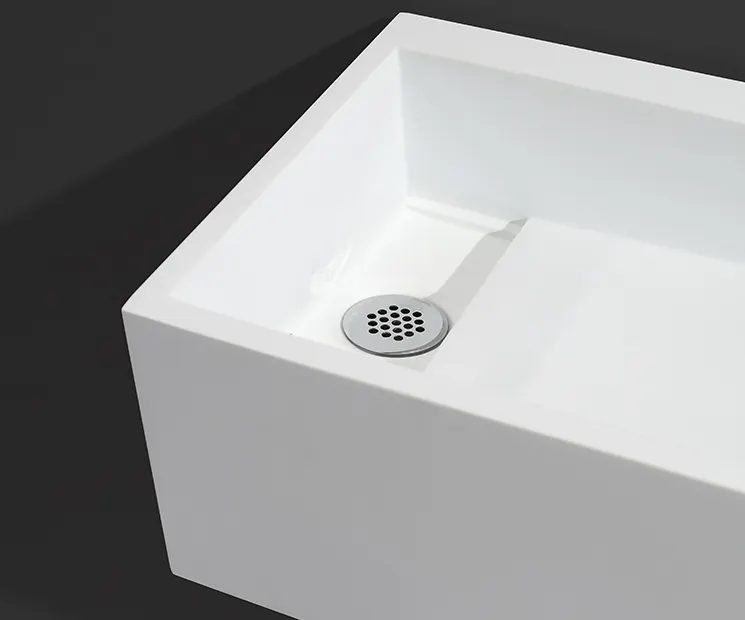 wall hung square wall hung basin customized for toilet 4