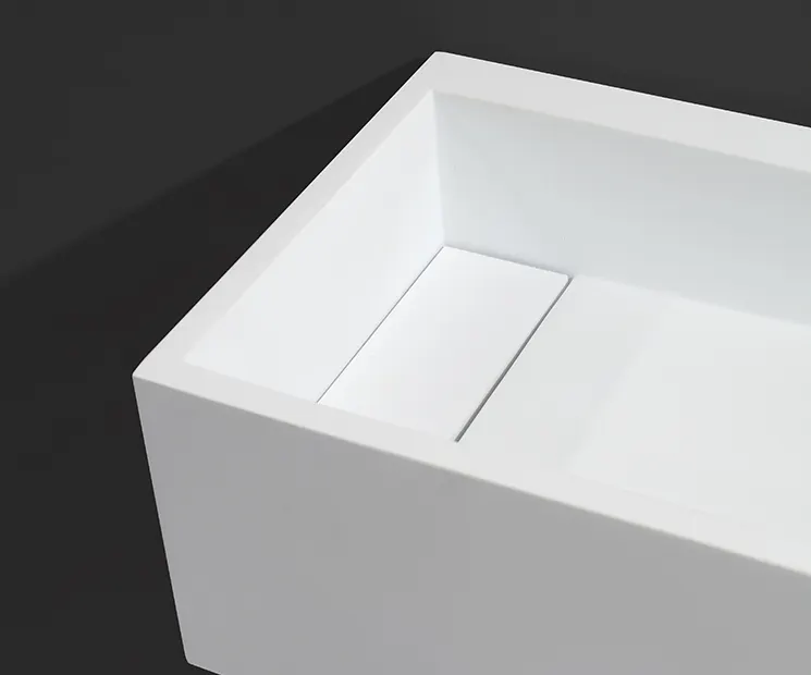 wall hung square wall hung basin customized for toilet 3
